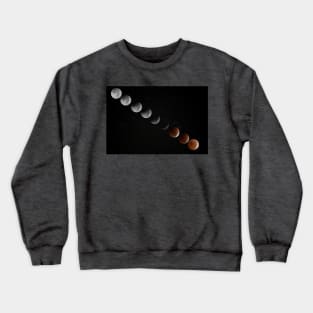 Lunar Eclipse Phases Crewneck Sweatshirt